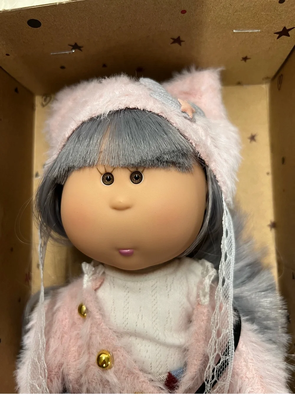 New, 8” Mia Potato Doll with Plush Outfit and Hat